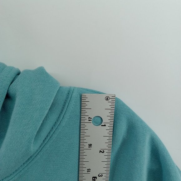 gap fleece men's pullover green mint hoodie size large - Picture 7 of 10